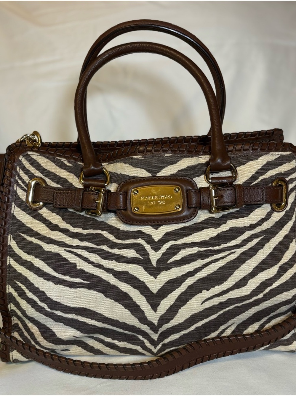 Michael Kors Hamilton Large Tote Bag – Zebra Print